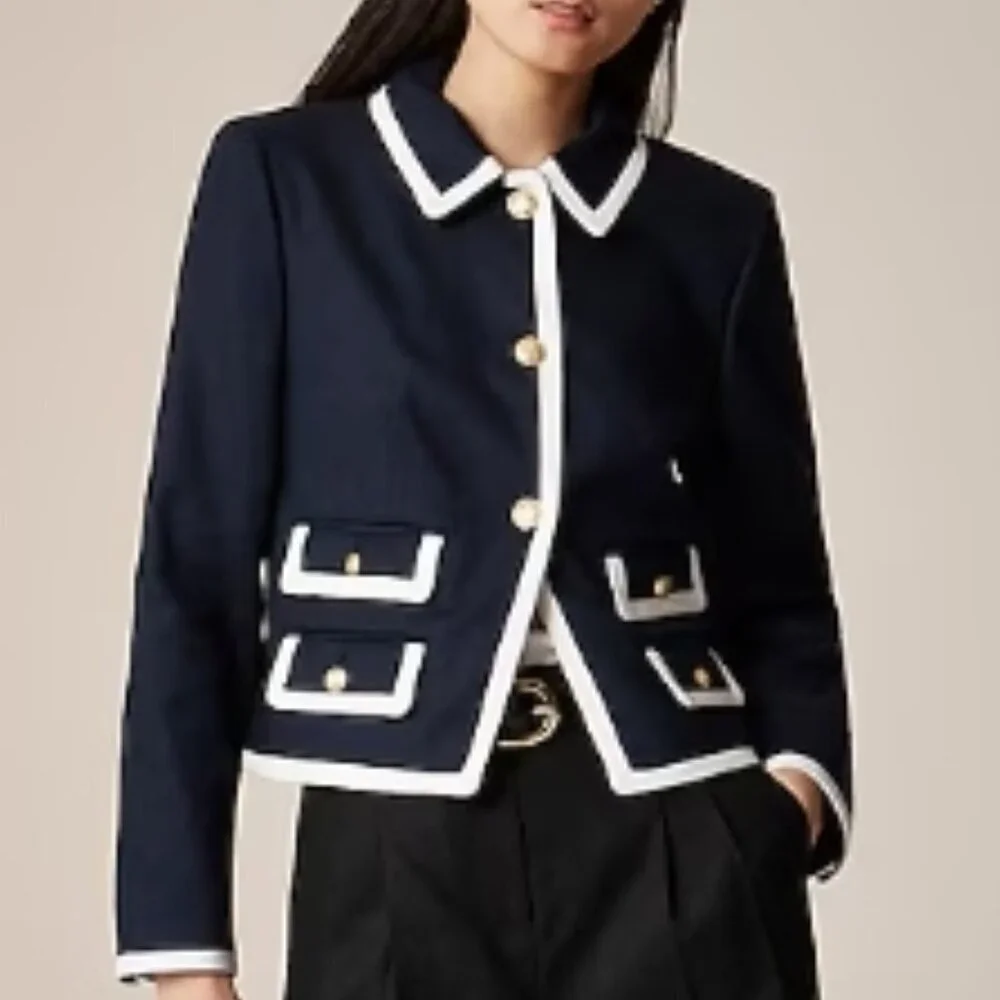 J.Crew Lucie Lady Jacket – Flax Ivory – Size 6 – NWT